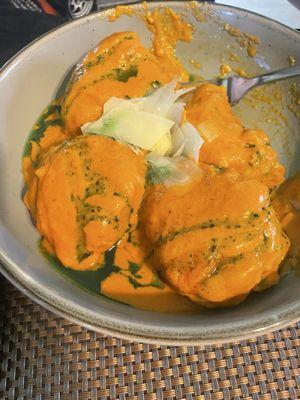 Spinach ricotta pasta dish