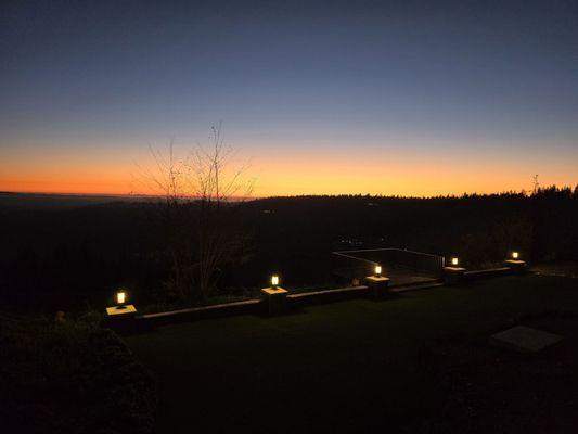 Sunset from the house