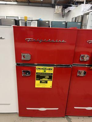 Red 3.2 cu ft mini fridge/freezer $100