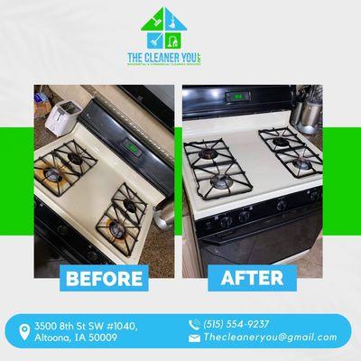 Stove cleaning by The Cleaner You LLC
