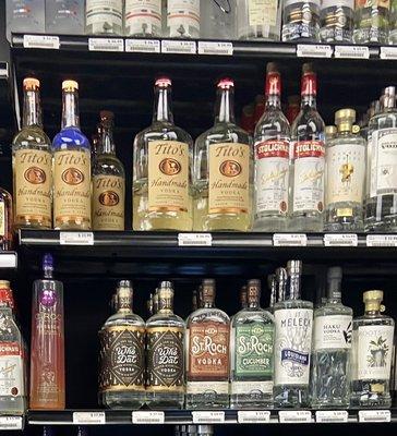 $37 Tito's 1.75 Liter, that's almost 25% higher ($7) than nearby grocery stores.