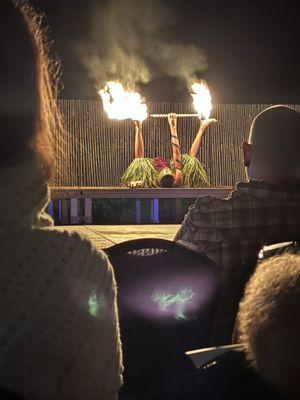 Expert fire performer