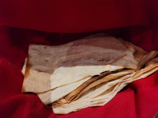 Flatbread which was super good with butter.