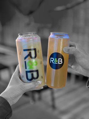 Nitro Jasmine Milk Tea and Lychee Yakult