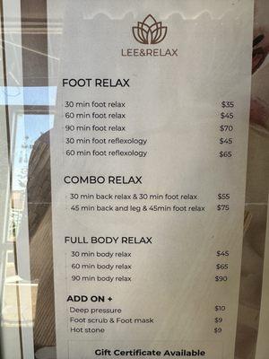 Lee Foot Relax