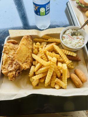 Fish fry lunch Special. THE BEST I HAVE EVER HAD.