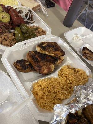 Chicken and rice on the botana