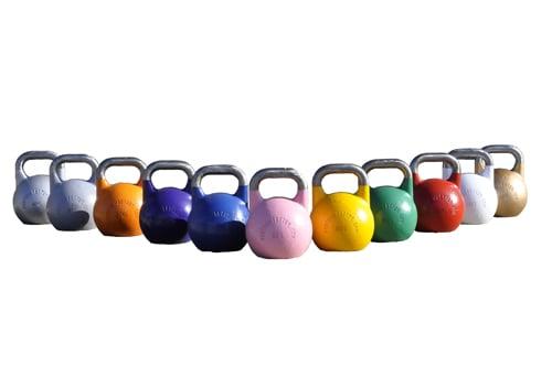 Competition Kettlebells are ergonomically correct and have fewer injuries. The polished handles improve grip strength.