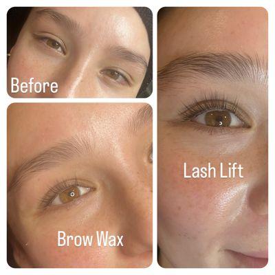 Lash Lift and Brow Wax