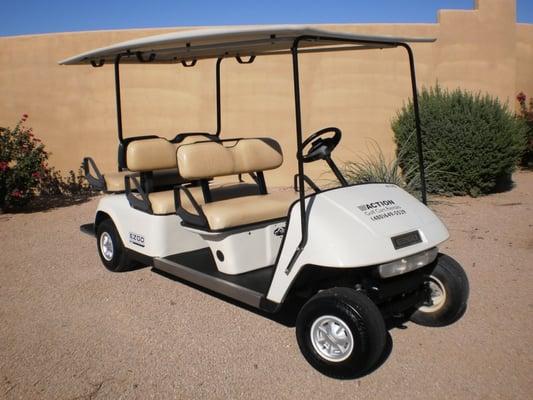 6-passenger shuttle. Perfect for hauling large groups at a time.