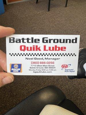 Battle Ground Quik Lube