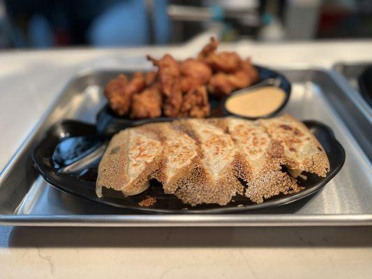 Gyoza and Chicken Karage