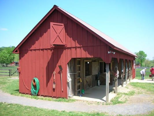 4 stall main barn