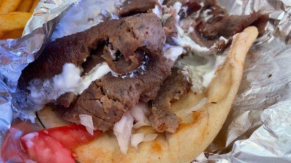 Gyros are the best here!  Homemade fresh sauce.
