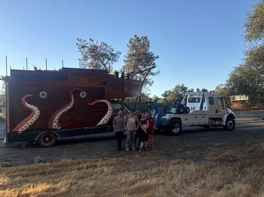 We towed a pirate ship!