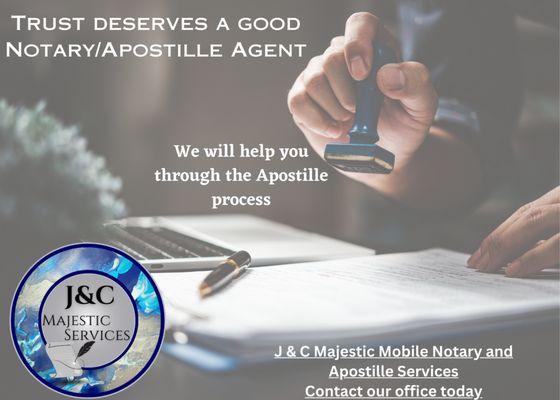 J & C Majestic Mobile Notary Public and Apostille Services