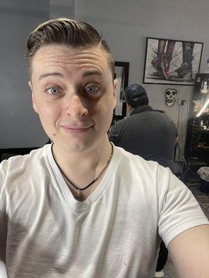 My haircut right after