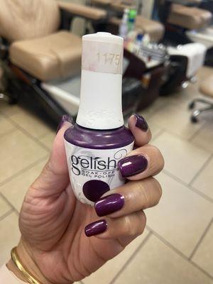 I LOVE how my nails look! This color is gorgeous! If you love shades of purple, I highly recommend 1175! So, happy