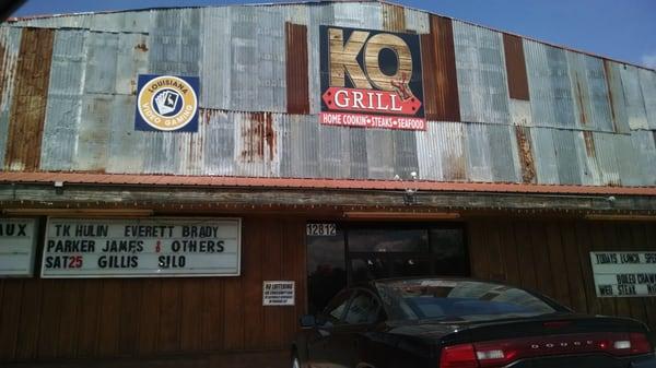 Raxx is a bar, but the grill side is K Q Grill and it was delicious. I had a fried chicken salad.