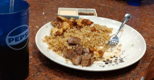 Steak & chicken hibachi