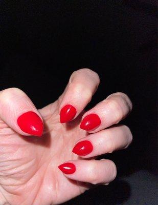 $85 dip, mani, cut down