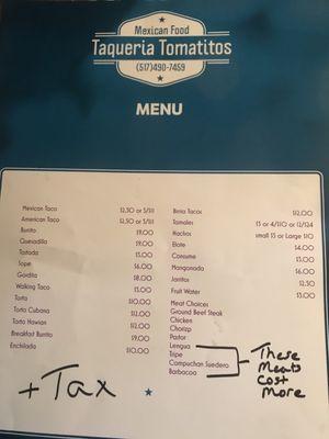 10/16/2021 menu