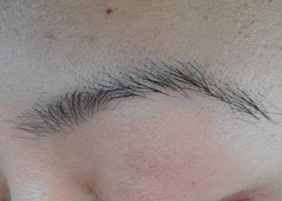 after my eyebrow threading