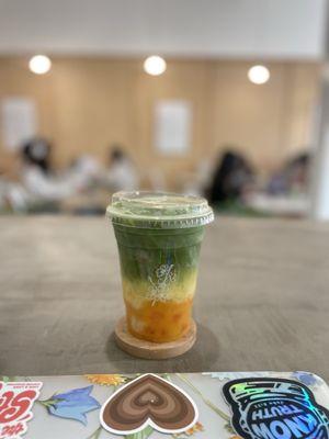 mango matcha w oat milk !! PT LORD ! so yummy