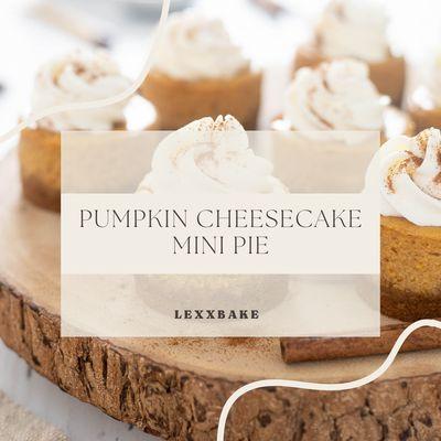 Pumpkin Cheesecake Mini Pie