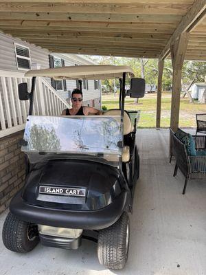 Island Cart road ready golf cart.