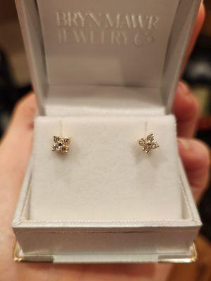 Repurposed diamonds from my wedding band