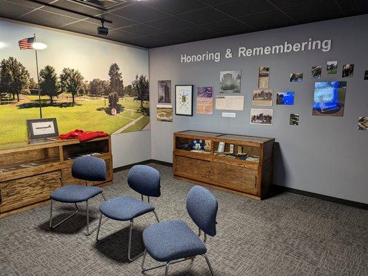 BAFB Exhibition's room honoring fallen air men who served at the base
