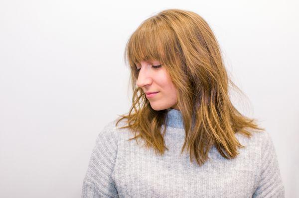 Fresh cut and bang trim