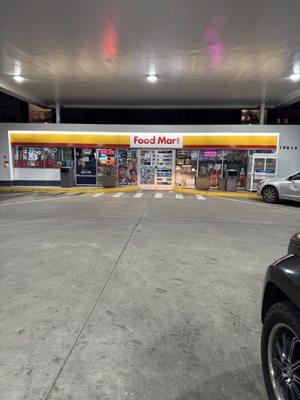 Gas station store front