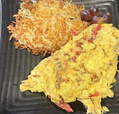 Country Omelet with Hash Browns