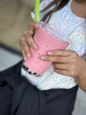 Strawberry boba