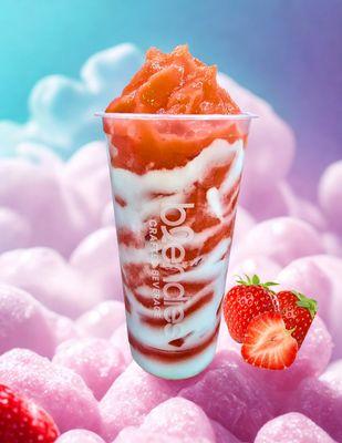Strawberry swirled