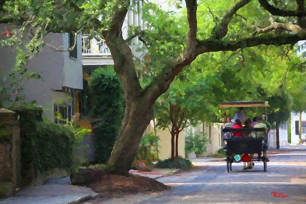 http://paulsilvaart.com/Charleston%20Art/pages/LegareStreetCarriageTour.html
