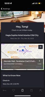 Booking confirmation