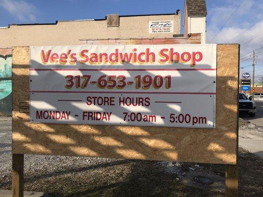 vee’s sandwich shop