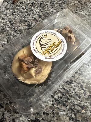 Peanut Butter Chocolate Cupcake and the Cookie Dough Cupcake.