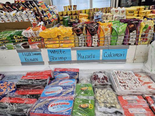 Frozen seafood and more