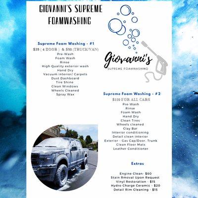 Giovannis Supreme Foamwashing