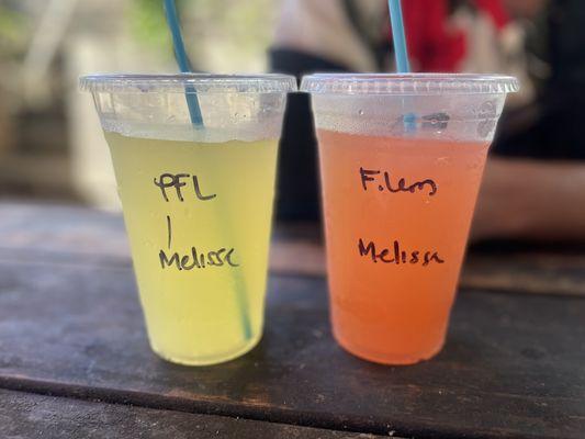 passion fruit & fruity lemonade