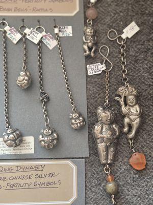 Silver amulets Qing dynasty