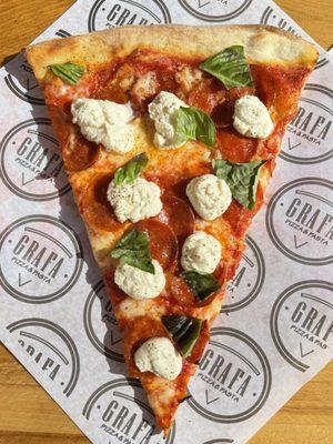 Hot honey pepperoni slice