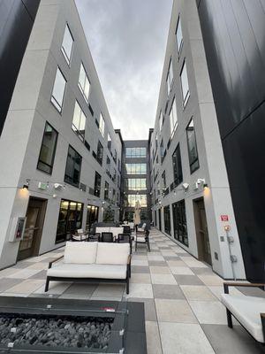 Open courtyard patio