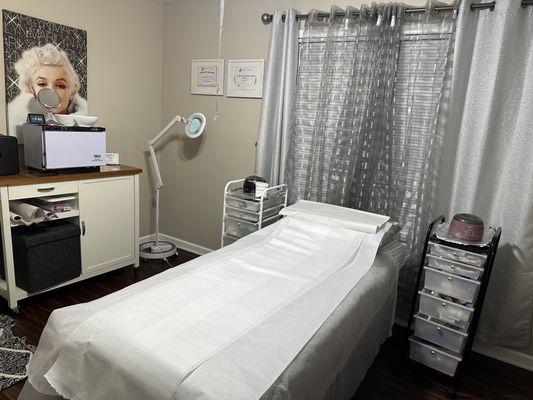 This is the room where I do my facials and waxing.