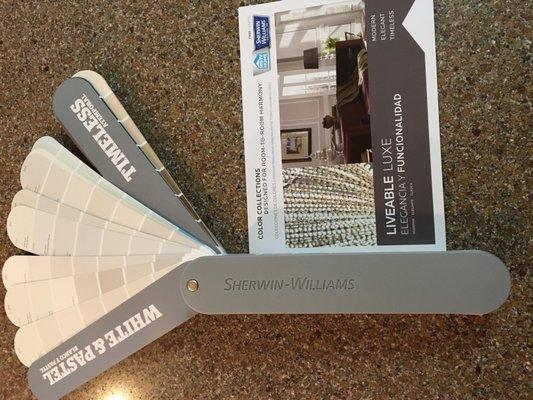 Nice selection of paint.