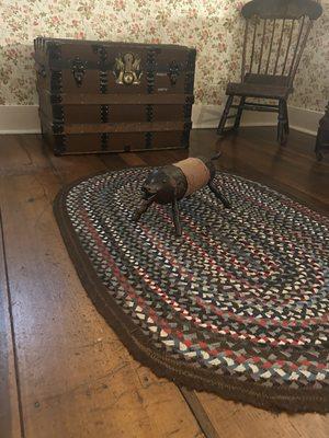 Sam the footrest pig.